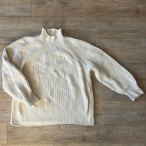 J. Crew Cream Turtleneck Sweater